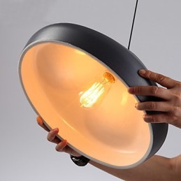 Lámpara colgante de metal con pintura estilo mini retro vintage