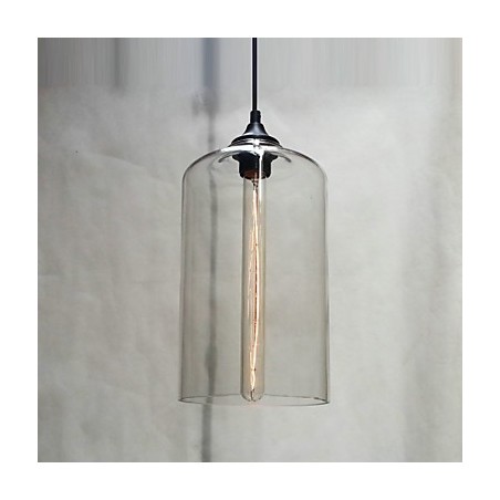 Lámpara colgante con diseño de botella, 1 luz, con pintura de hierro concisa Lámpara colgante con diseño de botella, 1 luz, con pintura de hierro concisa