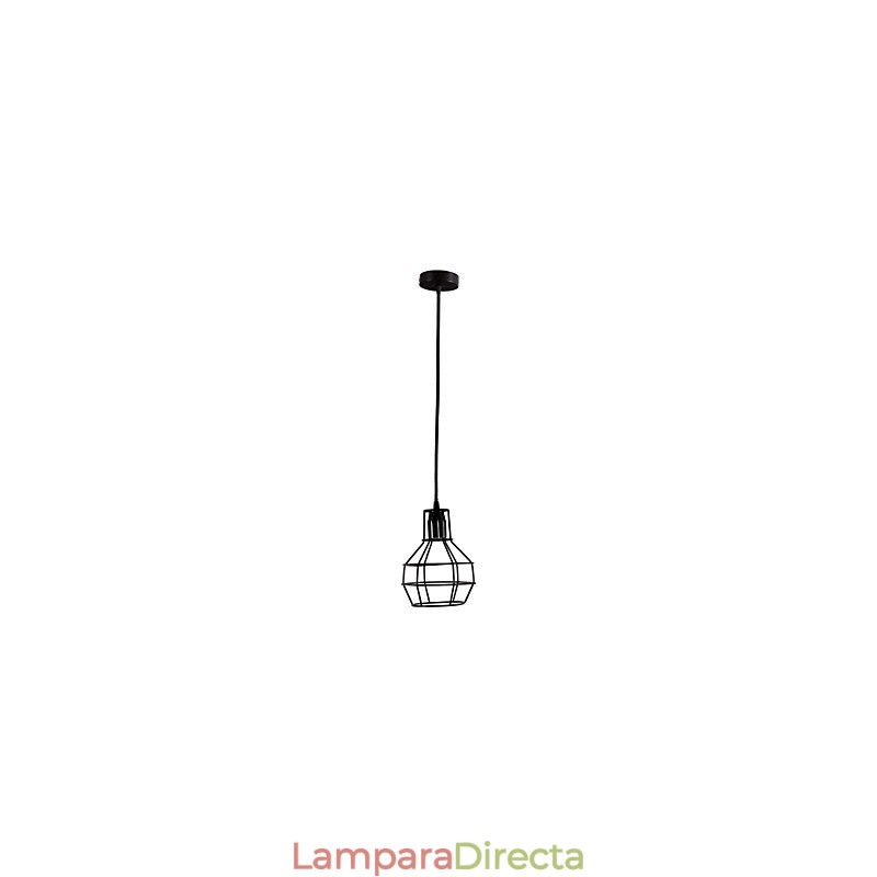 Lámpara colgante de metal con pintura estilo mini retro para garaje