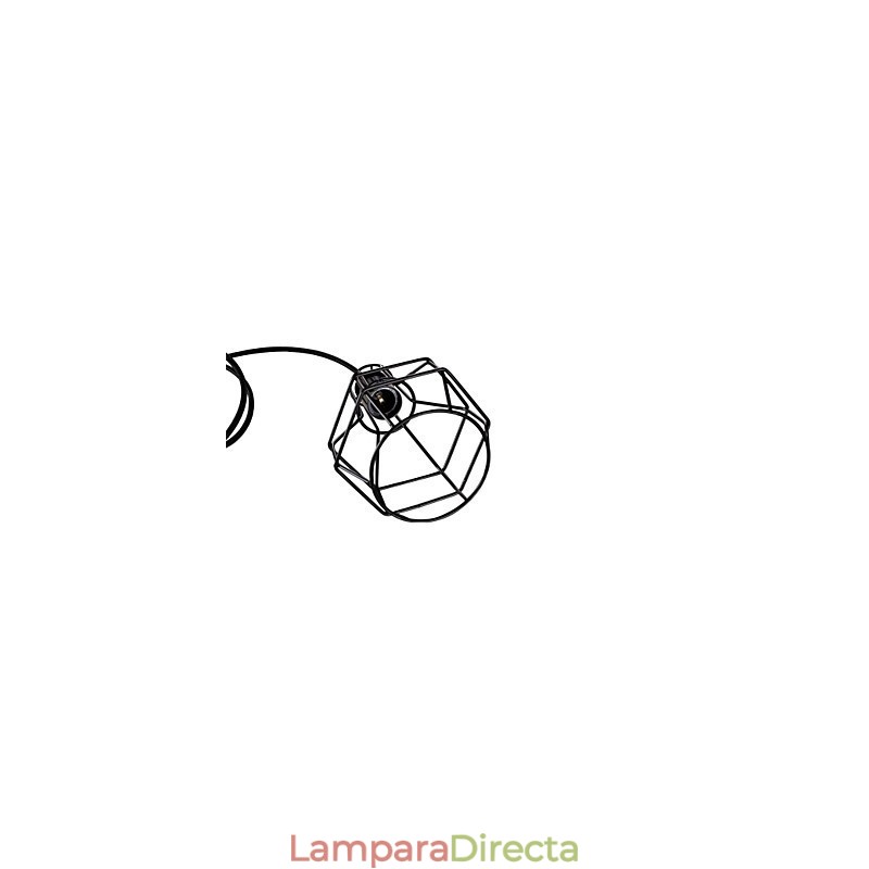 Lámpara colgante de metal con pintura estilo mini retro para garaje