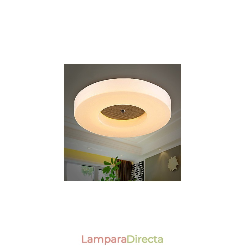 Lámpara colgante de bambú de madera, estilo campestre, contemporáneo y moderno.