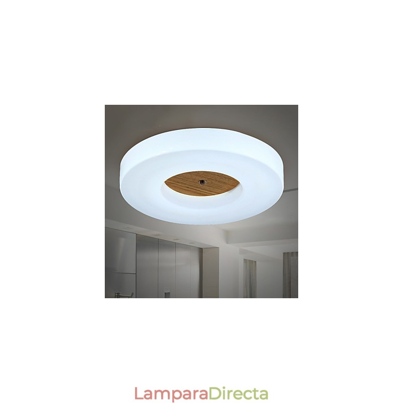 Lámpara colgante de bambú de madera, estilo campestre, contemporáneo y moderno.