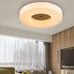 Lámpara colgante de bambú de madera, estilo campestre, contemporáneo y moderno.