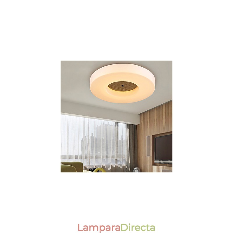 Lámpara colgante de bambú de madera, estilo campestre, contemporáneo y moderno.