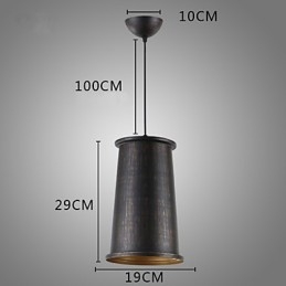Lámpara colgante de metal de diseñadores retro