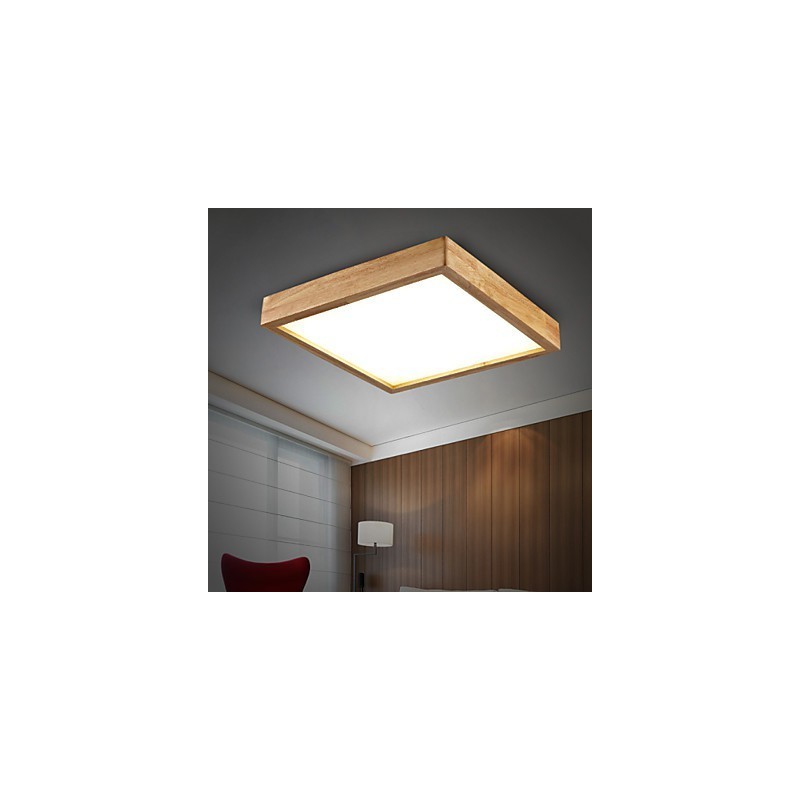 Lámpara colgante de bambú de madera, estilo campestre, contemporáneo y moderno.