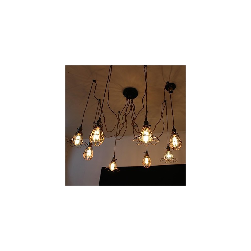 Colgante de flor de belleza de 8 cabezas estilo retro americano