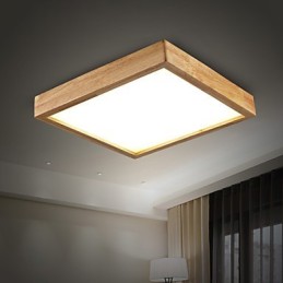 Lámpara colgante de bambú de madera, estilo campestre, contemporáneo y moderno.