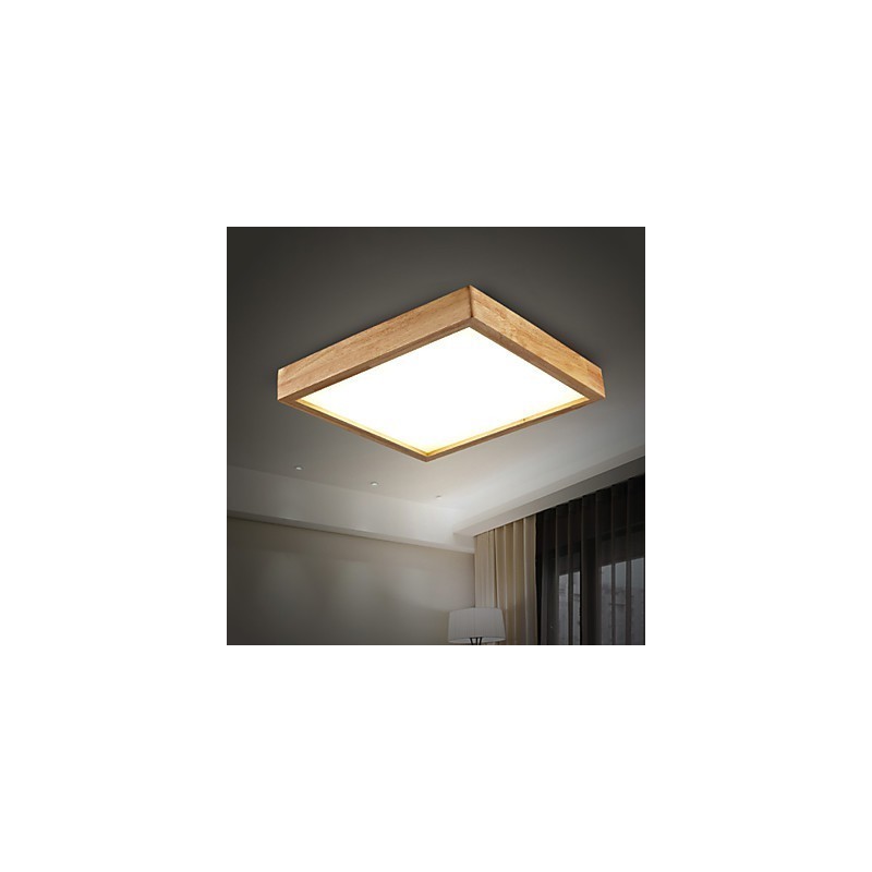 Lámpara colgante de bambú de madera, estilo campestre, contemporáneo y moderno.