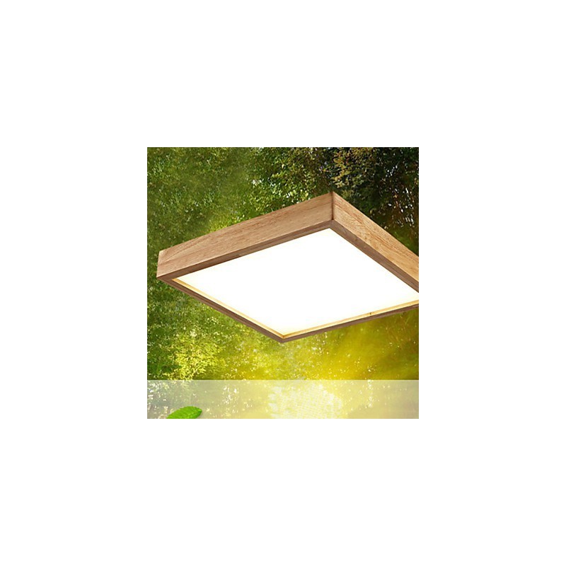 Lámpara colgante de bambú de madera, estilo campestre, contemporáneo y moderno.