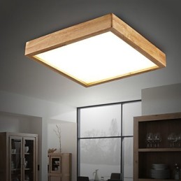 Lámpara colgante de bambú de madera, estilo campestre, contemporáneo y moderno.