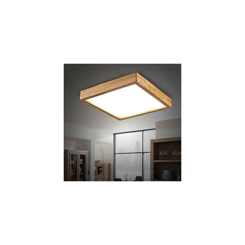 Lámpara colgante de bambú de madera, estilo campestre, contemporáneo y moderno.