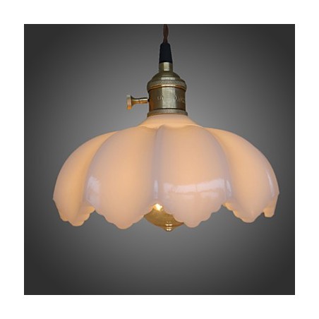 Lámpara colgante de cristal con iluminación retro Lámpara colgante de cristal con iluminación retro