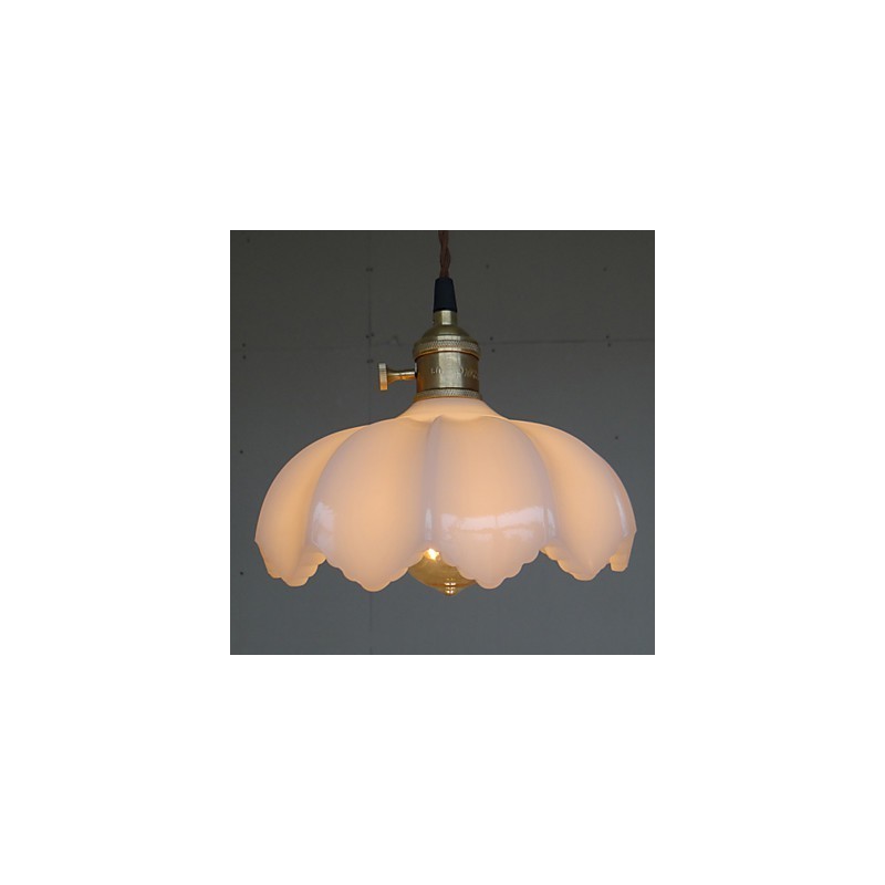 Lámpara colgante de cristal con iluminación retro