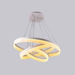 Lámpara colgante moderna de acrílico de color blanco de gran oferta, 130 W