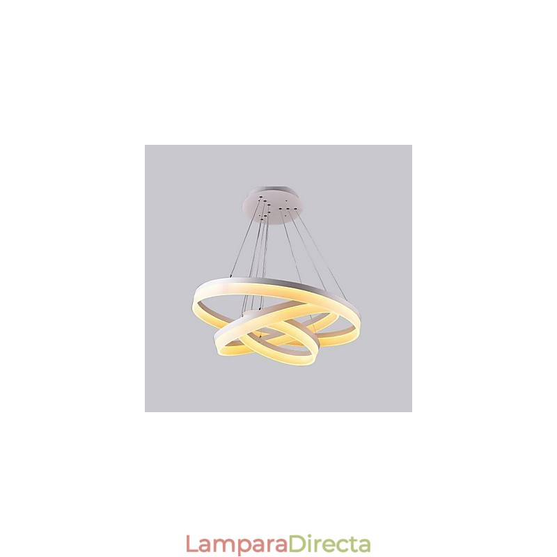 Lámpara colgante moderna de acrílico de color blanco de gran oferta, 130 W