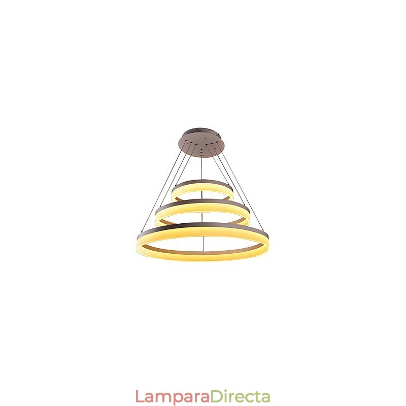 Lámpara colgante moderna de acrílico de color blanco de gran oferta, 130 W