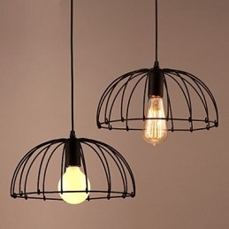 Lámpara colgante de metal de diseñadores retro