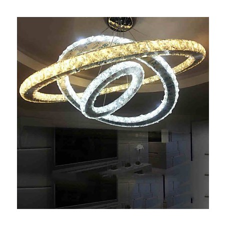 Lámparas colgantes de techo de cristal, iluminación tipo araña con blanco cálido y frío, diámetro 40 x 60 x 80 cm. Lámparas colgantes de techo de cristal, iluminación tipo araña con blanco cálido y frío, diámetro 40 x 60 x 80 cm.