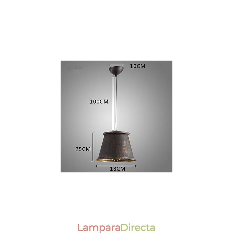 Lámpara colgante de metal de diseñadores retro