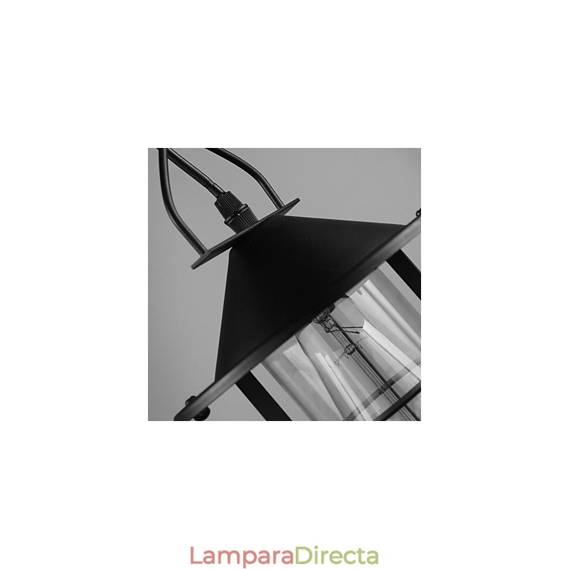 Lámpara colgante de metal con pintura rústica vintage para garaje