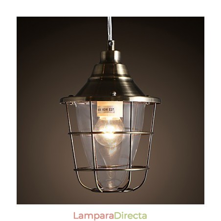 Lámpara colgante de metal galvanizado estilo mini retro Lámpara colgante de metal galvanizado estilo mini retro