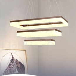 Lámpara colgante moderna y contemporánea de 3 niveles con Wi-Fi inteligente y regulable para el hogar