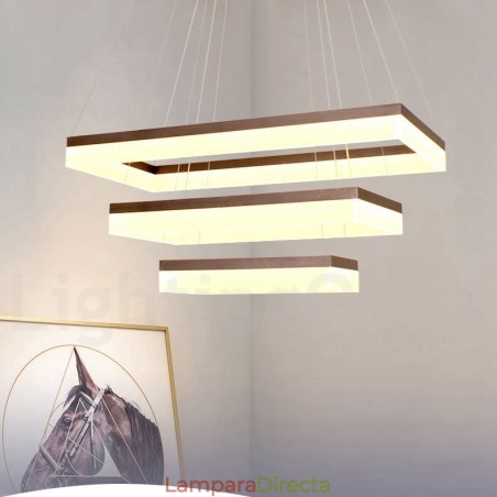 Lámpara colgante moderna y contemporánea de 3 niveles con Wi-Fi inteligente y regulable para el hogar Lámpara colgante moderna y contemporánea de 3 niveles con Wi-Fi inteligente y regulable para el hogar