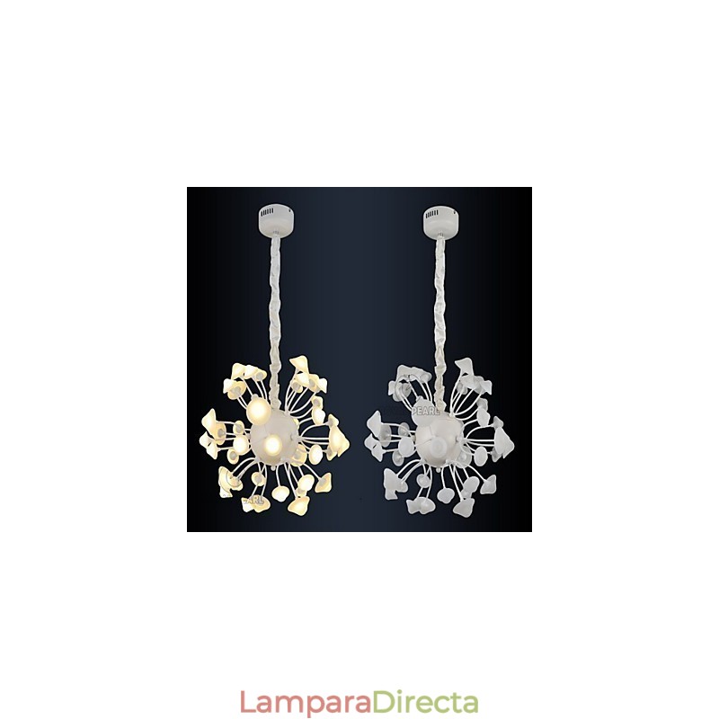 Lámpara colgante moderna con brillo blanco cálido para decoración del hogar