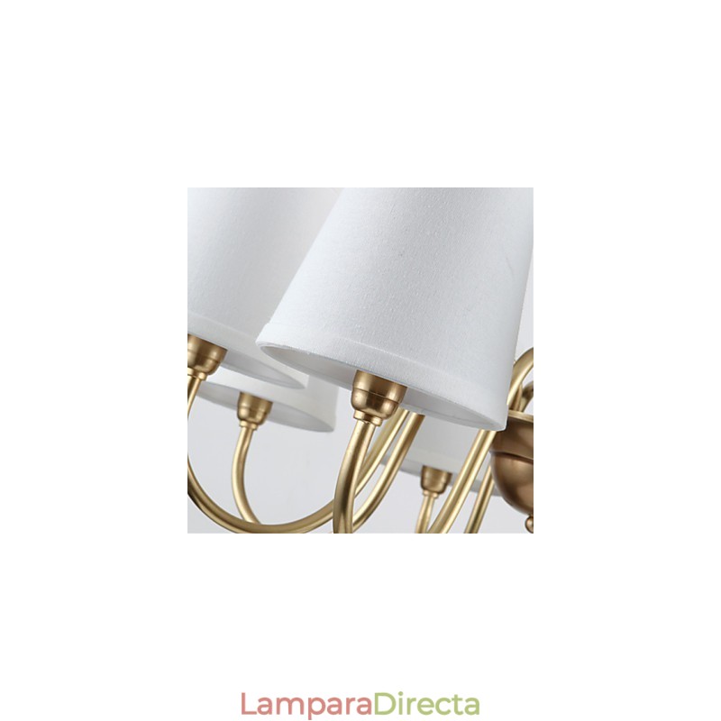 Lámparas colgantes de cristal estilo mini, tradicionales, clásicas, de metal.