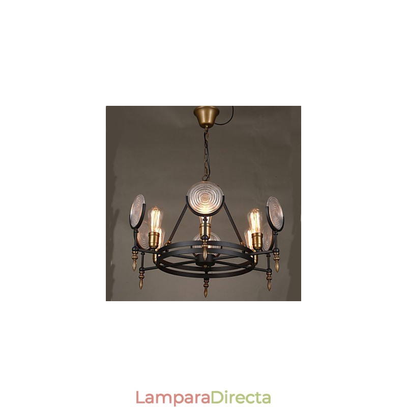 Lámpara de araña retro vintage 6A