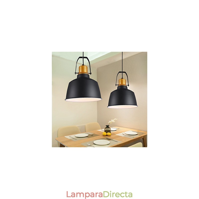 Lámparas colgantes retro de metal para cafetería