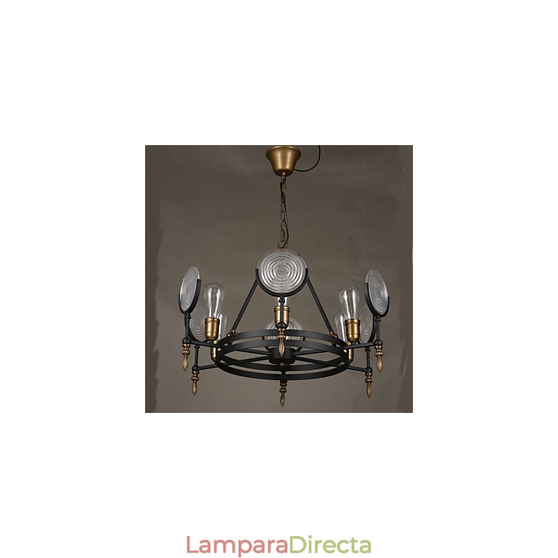 Lámpara de araña retro vintage 6A