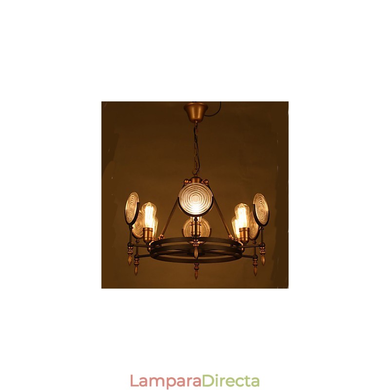 Lámpara de araña retro vintage 6A
