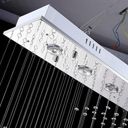Lámpara colgante de metal galvanizado con cristal, estilo rústico, estilo cabaña, estilo tradicional, moderno y contemporáneo.