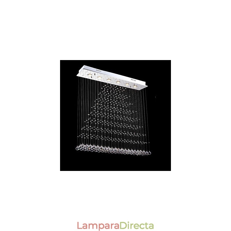 Lámpara colgante de metal galvanizado con cristal, estilo rústico, estilo cabaña, estilo tradicional, moderno y contemporáneo.