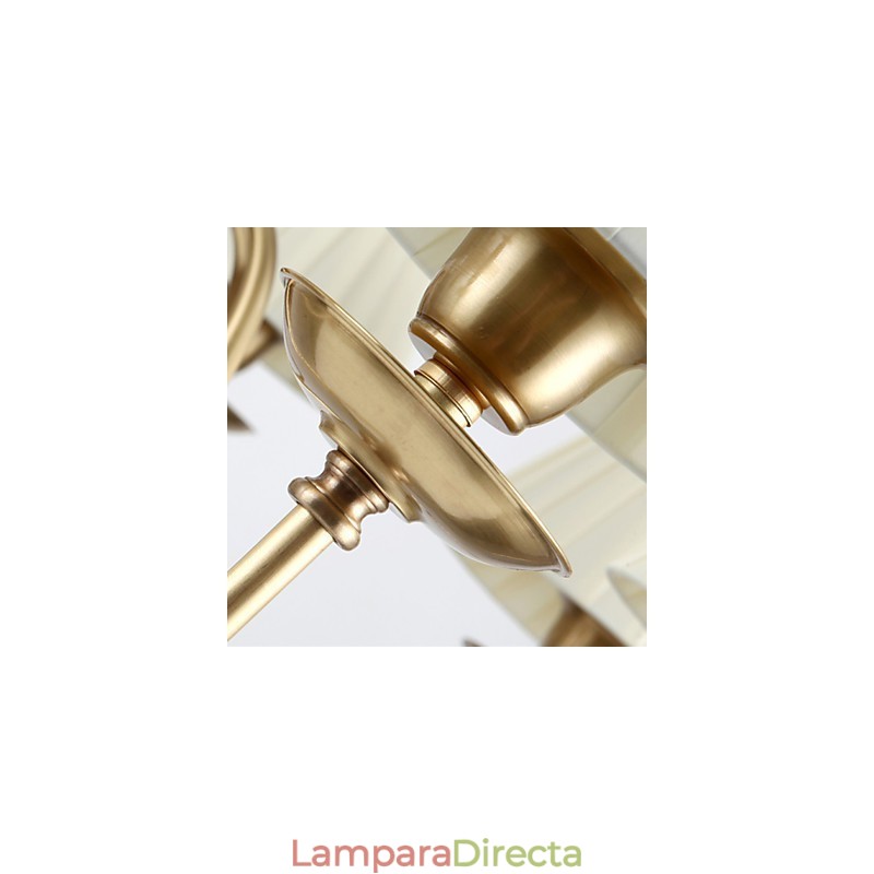Lámparas colgantes de cristal estilo mini, tradicionales, clásicas, de metal.