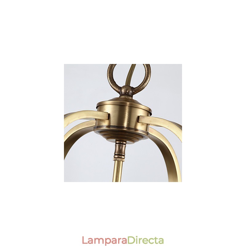 Lámparas colgantes de cristal estilo mini, tradicionales, clásicas, de metal.