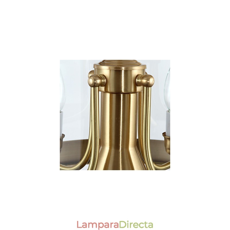 Lámparas colgantes de cristal estilo mini, tradicionales, clásicas, de metal.