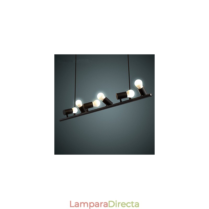 Lámpara colgante de metal con pintura estilo mini retro vintage