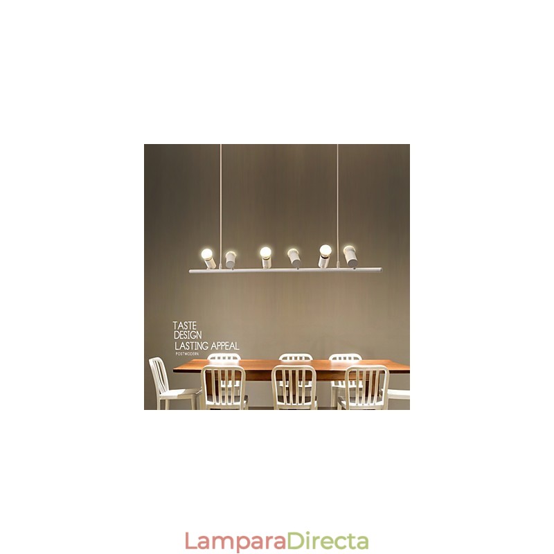 Lámpara colgante de metal con pintura estilo mini retro vintage