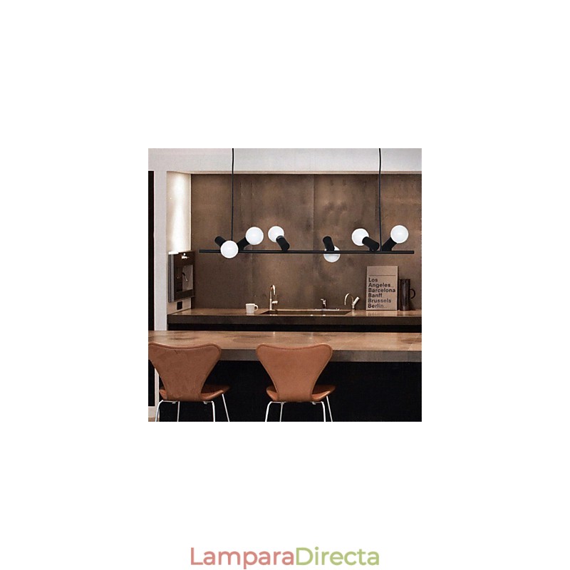 Lámpara colgante de metal con pintura estilo mini retro vintage