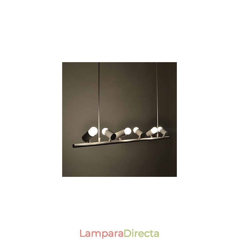 Lámpara colgante de metal con pintura estilo mini retro vintage
