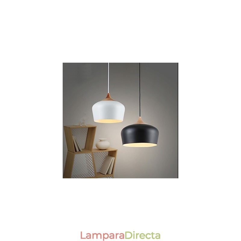 Lámpara colgante de metal con pintura estilo mini retro vintage
