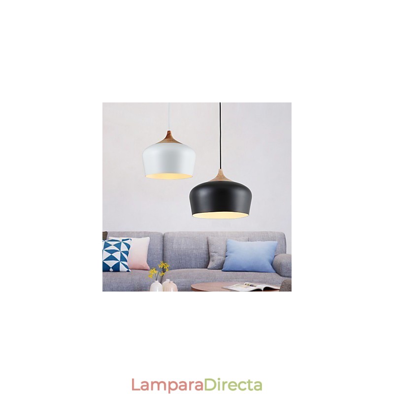 Lámpara colgante de metal con pintura estilo mini retro vintage