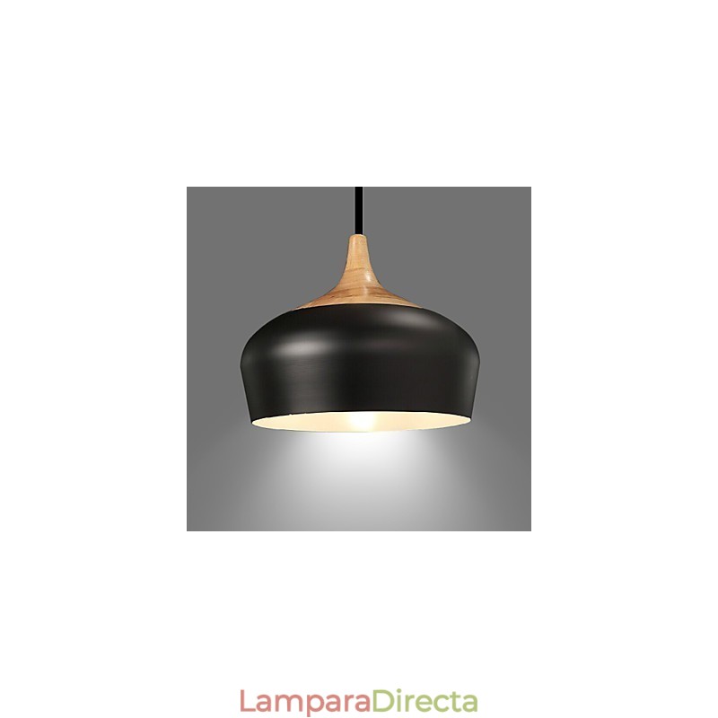 Lámpara colgante de metal con pintura estilo mini retro vintage