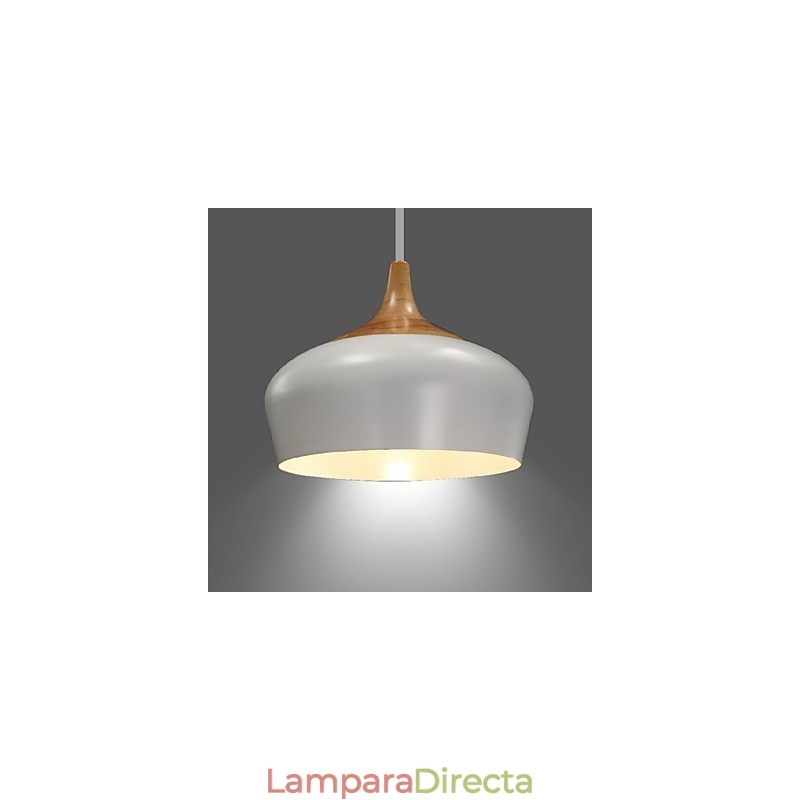 Lámpara colgante de metal con pintura estilo mini retro vintage