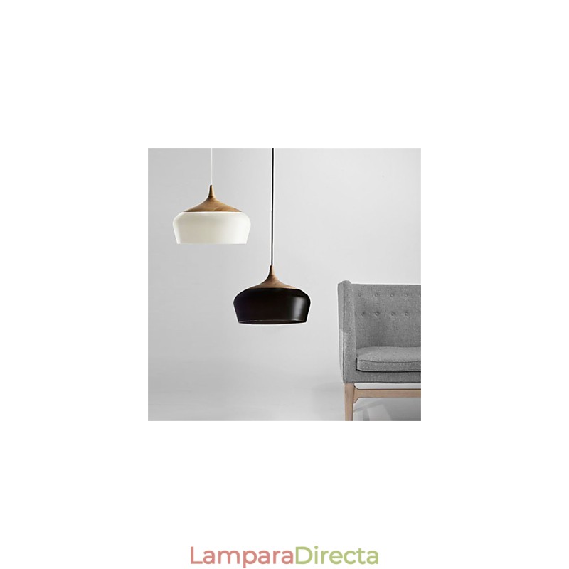 Lámpara colgante de metal con pintura estilo mini retro vintage