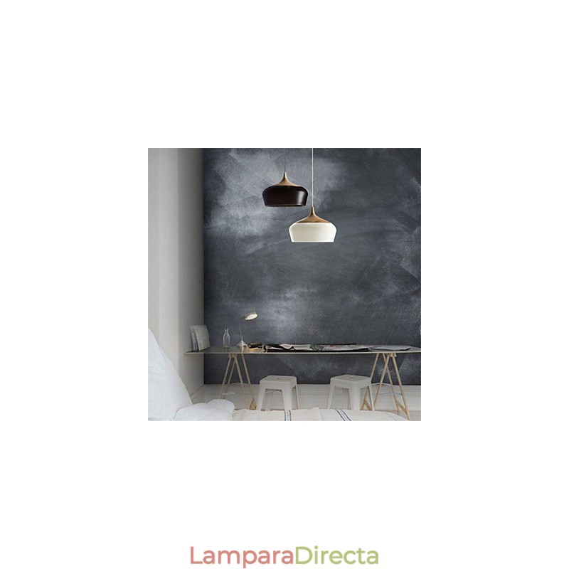 Lámpara colgante de metal con pintura estilo mini retro vintage