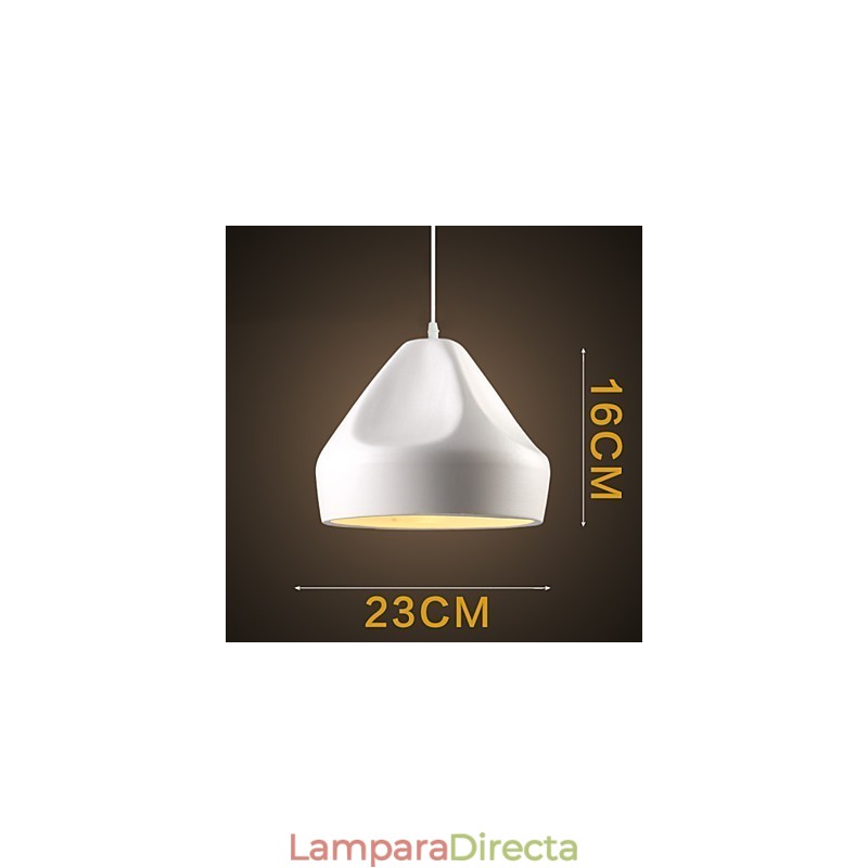 Lámpara colgante de metal con pintura estilo mini retro vintage